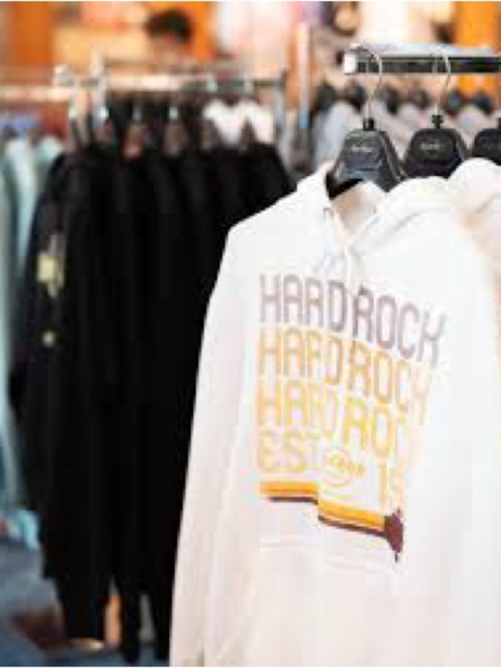 HARD ROCK Hotel Riviera Maya ~white hoodie sweatshirt size medium M EUC~